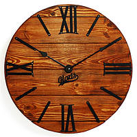 Настінний Годинник Лофт дерев'яний Glozis Nevada Rust (40 см) [Дерево, Метал]