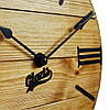 Настінний Годинник Лофт дерев'яний Glozis Nevada Gold (40 см) [Дерево, Метал], фото 6