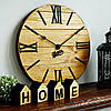 Настінний Годинник Лофт дерев'яний Glozis Nevada Gold (40 см) [Дерево, Метал], фото 5