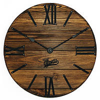 Настенные Часы Деревянные Glozis Nevada Mokko (40 см) [Дерево, Металл, Открытые]