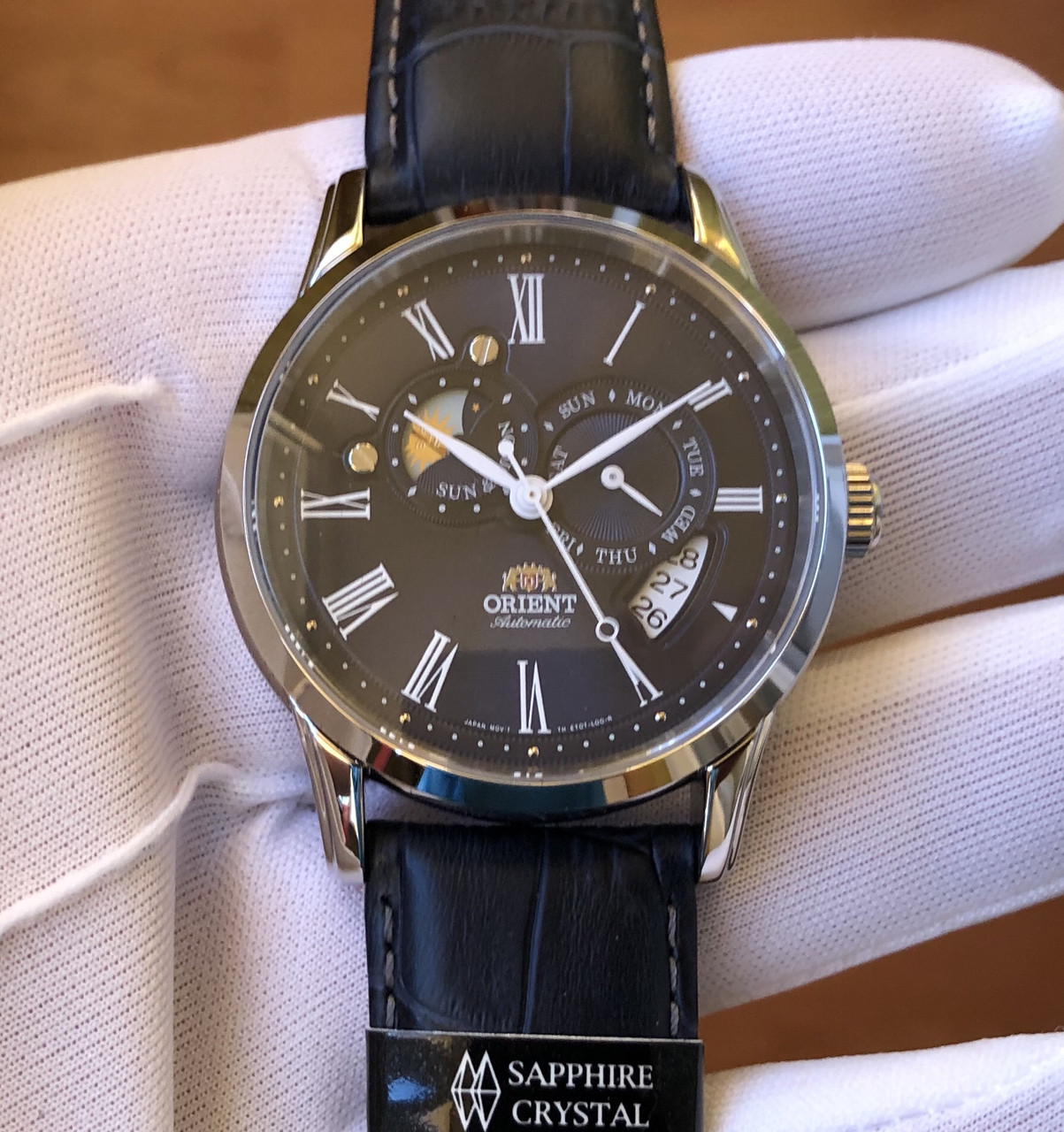 Orient automatic sun cheap and moon et0t004d