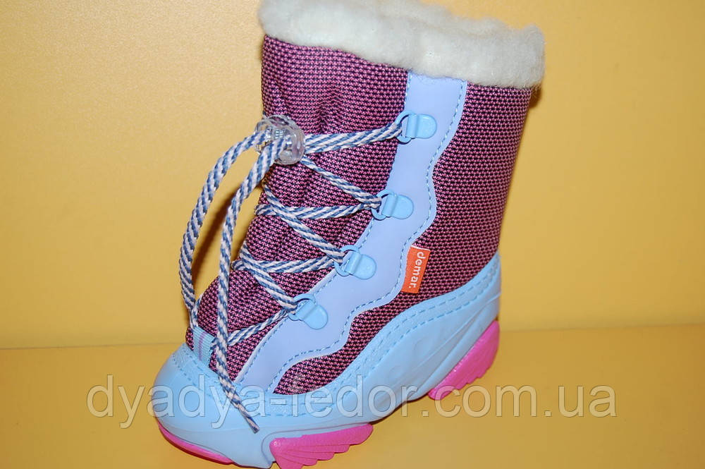 Дитяче зимове взуття Demar Польща 4017 Для дівчаток Рожевий Розмір