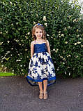 Сукня Ялинка Дитяче ошатне плаття видовжене ззаду Смарагдове на 4-5, 8-10 років, фото 9