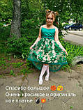 Дитяча сукня видовжене ззаду на зростання Винно-червона на 5-6 років, фото 5