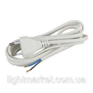 ST 4528 Шнур з вилкою 2 м (2*0,35 білий,чорний), фото 1