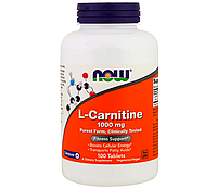 L-Carnitine 1000 mg NOW, 100 таблеток
