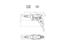 Мережевий шуруповерт Metabo SE 6000 ( 600Вт, 220В ), фото 2