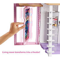 Будинок Мрії Барбі Малібу Двоповерховий на 6 кімнат / Barbie Malibu House FXG57, фото 4