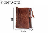 Гаманець портмоне чоловічий шкіряний Contact'S (чорний), фото 6