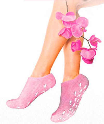 Gel Spa Socks (Гелевые увлажняющие носочки) Розовые.