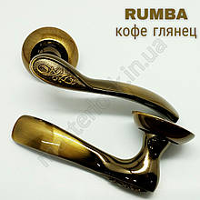 Ручка PUNTO дверна RUMBA TL CFB-18 кави глянець