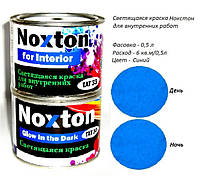 Светящаяся краска для Интерьера Noxton for Interior, фасовка 0,5 л. Цвет Синий