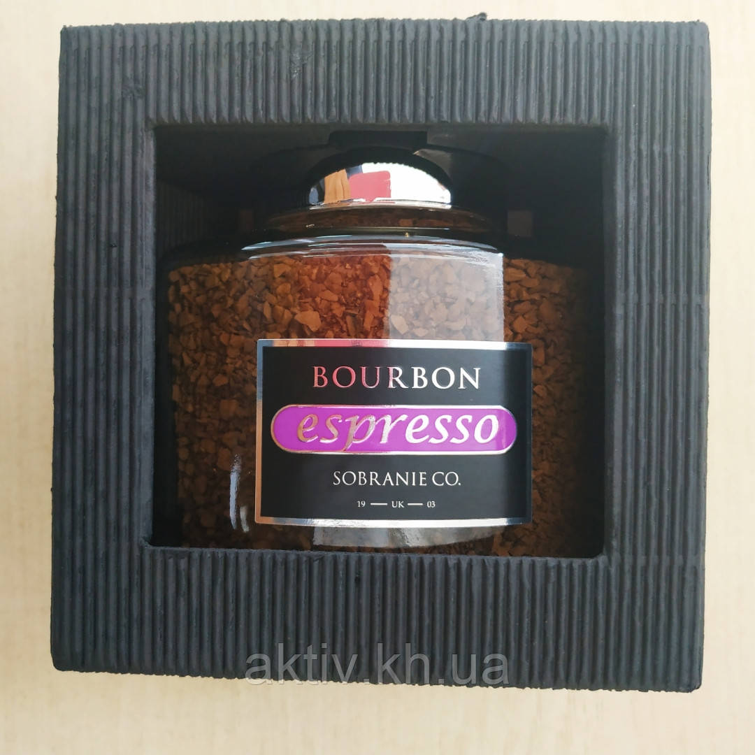 Розчинна кава Bourbon espresso в подарунковій упаковці 100 грам