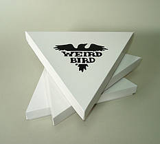 Друк \ тиснення індивідуальних лого на коробочках з білого крейдованого картону 15