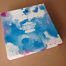 Друк \ тиснення індивідуальних лого на коробочках з білого крейдованого картону 21