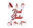 Інтер'єрна вінілова наклейка в манікюрний кабінет Nail studio (нігті салон краси самоклеюча плівка), фото 4