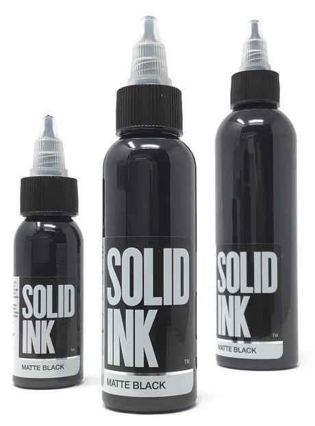 Тату фарбу SOLID INK Matte Black 4 унці (120 мл)