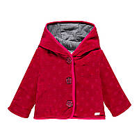 Утеплена велюрова куртка для дівчинки MEK 193MEAA001-763 червоний 56