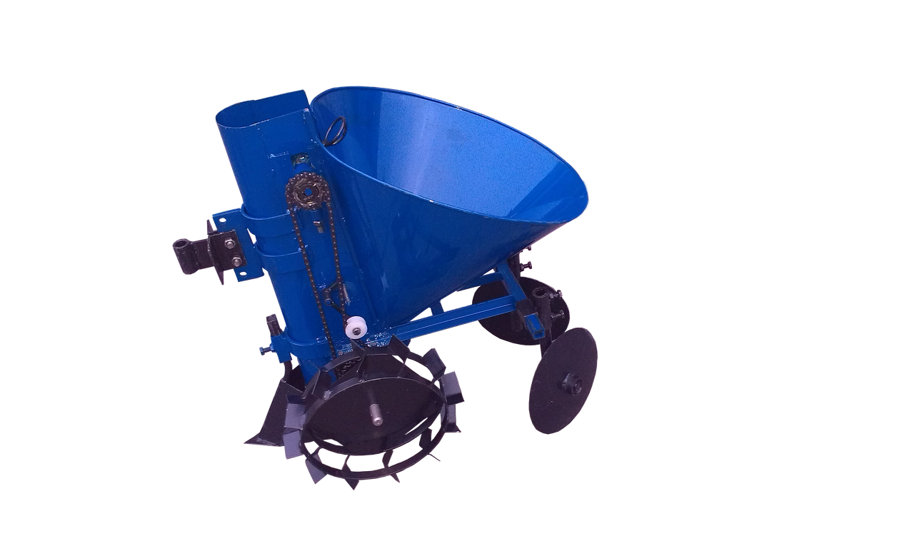 Картоплесаджалка для мотоблока ДО-1Ц (синя)