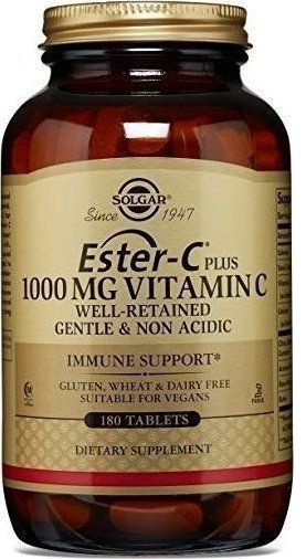 Естер-З плюс вітамін Ц Solgar Ester-C Plus 1000 mg 180 tabl, фото 1