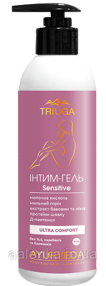 Гель для інтимної гігієни аюрведичний Sensitive Триюга, 300 мл