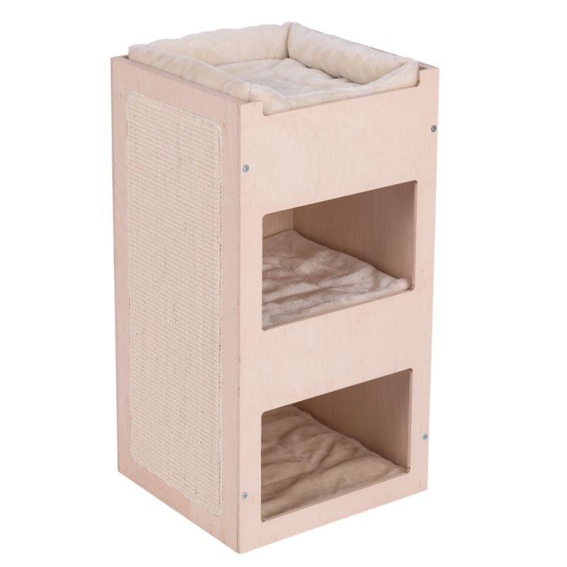 Ігровий комплекс для котів Eco Premium Cube з будиночком для кішки та кігтеточкою