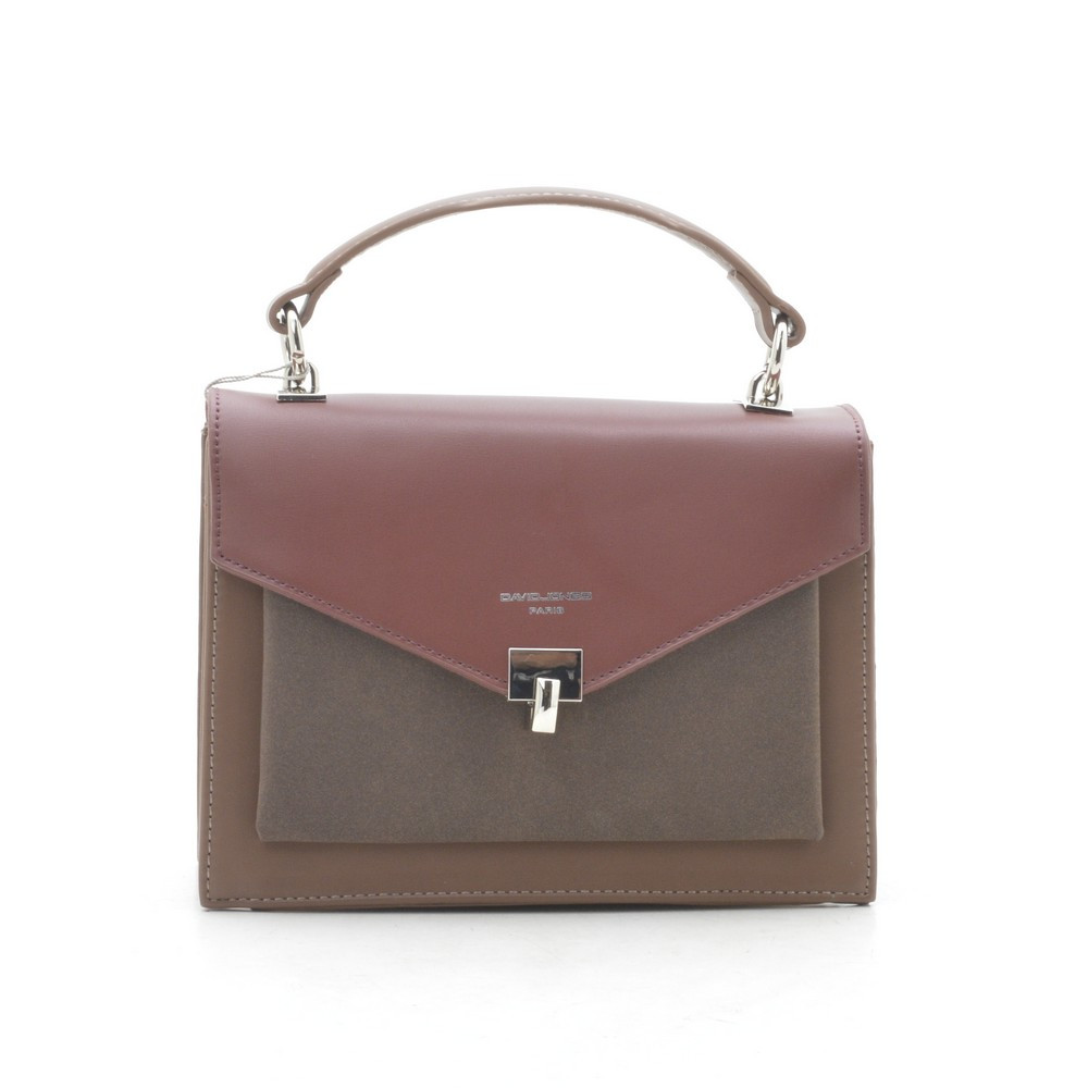 Клатч жіночий David Jones CM5363 bordeaux/taupe