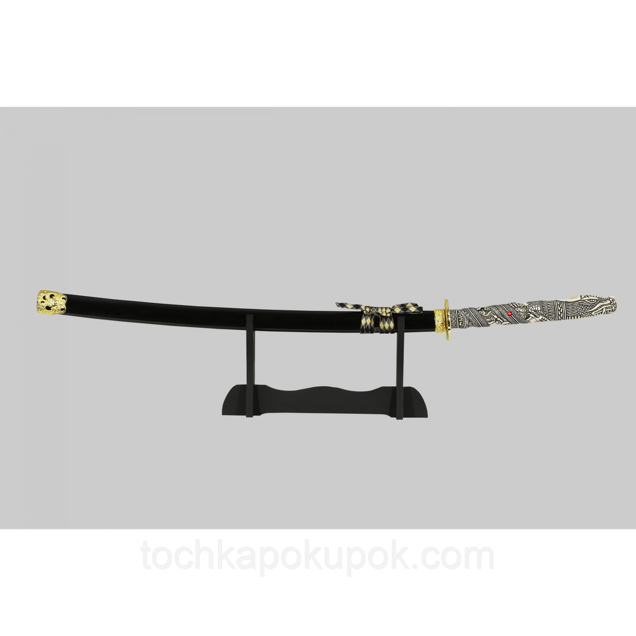 Японський самурайський меч катана зі стійкою для меча