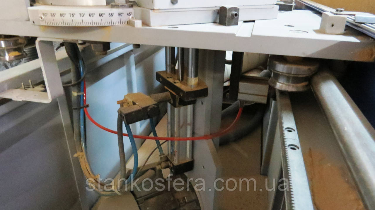 Toskar Woodmaster 300 бу двухголовочный станок для резки профилей и сверления под шканты 2011г. - фото 5 - id-p3296219