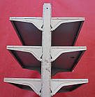 Торгові острівні (двосторонні) стелажі «Модерн» 130х95 cм., сірі, Б/у, фото 10