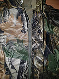 Непромокаючий Плащ дощовик камуфльований "ліс", з козирком, фото 6