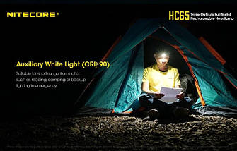 Ліхтар налобний Nitecore HC65 1000LM, фото 3