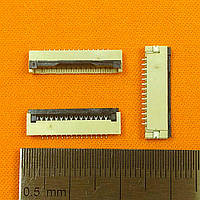 FFC Разъем 14pin*1.0mm, Flip type, контакты внизу