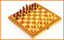 Дерев'яні шахи, шашки, нарди 24х24см