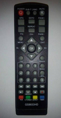 Пульт DVB-T2 Gold Star GS8833HD, Tiger AIR, Tiger T2 IPTV, Simax VA2103HD, Roks RKS-T201HD, Alphabox T11, T12, фото 1