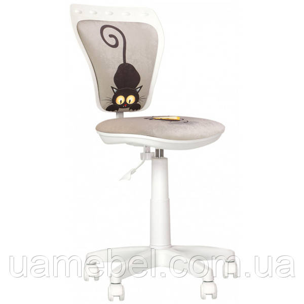 Дитяче комп’ютерне крісло Ministyle (Міністайл) white Cat&Mouse