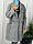 Пальто сіре жіноче розмір 50-52, фото 2