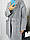 Пальто сіре жіноче розмір 50-52, фото 4