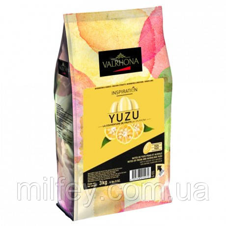 Шоколад зі смаком юзу Valrhona Inspiration Yuzu 3 кг