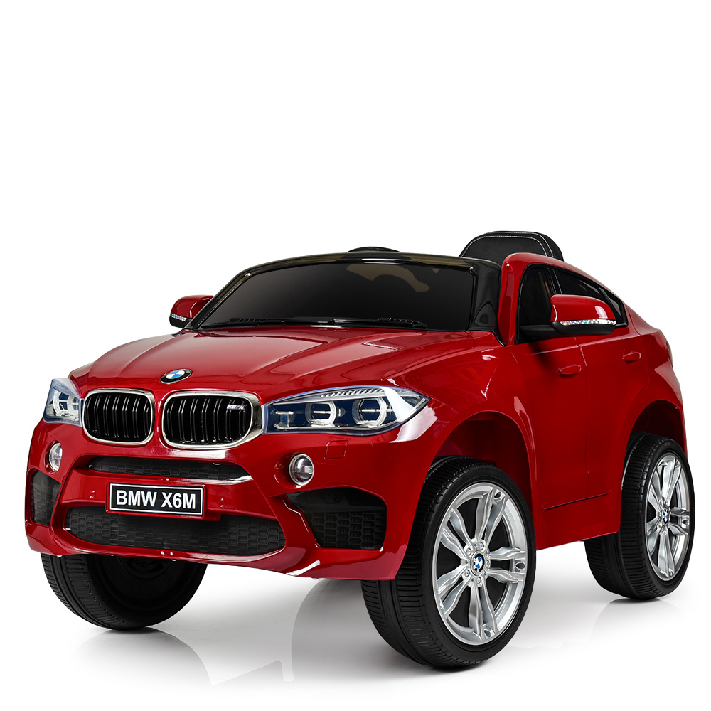 Дитячий джип BMW X6 M, вмикання фар окремо, led-підсвітка днища, АКБ 12V 12AH, автопофарбування, амортизатори