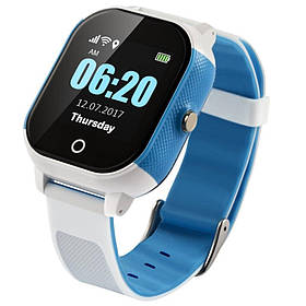 Дитячий смарт-годинник Lemfo DF50 Ellipse Aqua з GPS-трекером (Біло-блакитний)