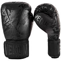 Перчатки Venum Dragons Flight Boxing Gloves Black/Black 12 ун