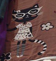 Рушник бавовняний для обличчя Кішка 45х90