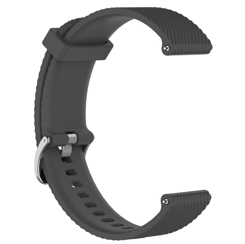 Силіконовий ремінець Youth Version для Xiaomi Amazfit Bip / Lite / 20 мм рифлений Сірий 1709P