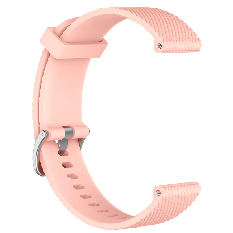 Силіконовий ремінець Youth Version для Xiaomi Amazfit Bip / Lite / 20 мм рифлений Рожевий 1709P