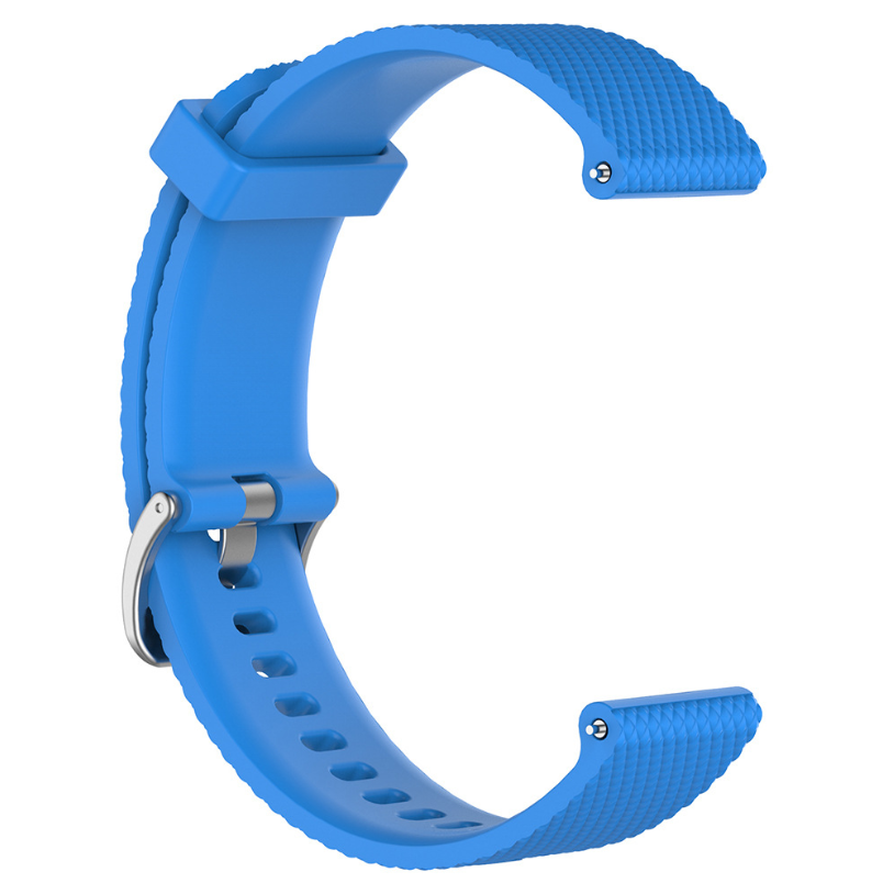 Силіконовий ремінець Youth Version для Xiaomi Amazfit Bip / Lite / 20 мм рифлений Блакитний 1709P