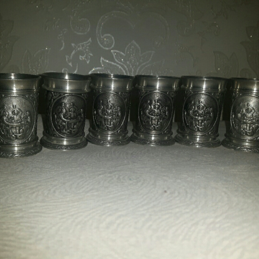 Велика Олов'яна чарка/склянка Друзі, зустріч (Ціна за одну), фото 1