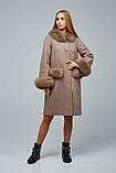Жіноче зимове пальто П-1205 н/м Шерсть пальтовая W7-8232, фото 5