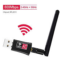 AC Wifi адаптер дводіапазонний RTL8811CU 2.4/5Ghz 600Mbps 802.11b/n/g/ac