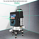 Лазерний рівень DEKO GV-12 3D 12 ліній ➜ 2 акумулятори 4000mAh ➜ Зелені промені ➜ ГАРАНТІЯ: 1 рік, фото 4